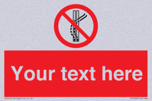 Custom prohibition Do not leave the tow track